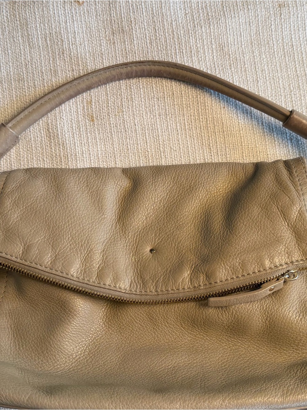 kate spade Taupe Leather Shoulder Bag